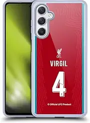 Head Case Designs Officially Licensed Liverpool Football Club Virgil van Dijk 2020/21 Players Home Group 1 Soft Gel Case Compatible with Samsung Galaxy M54 5G