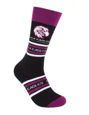 Manly Sea Eagles NRL Cotton Striped Socks Adults Sizes M/L!