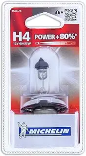 Michelin 8724 Lampada Auto, Power +80%, 1 H4, 12 V, 60/55 W