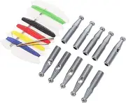 [TOGEVAL] 10pcs Light Grey Umbrella Repair Beads with Hole for Long Handled Sun and Rain Umbrella Repair for Outdoor and Patio Use Durable and User Friendly Design
