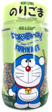 Doraemon Furikake Rice Seasoning Nori Goma (Seaweed Sesame), 2.1 Ounce (Pack Of