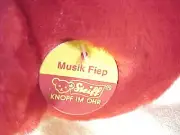 Steiff Musical Mouse Musik Fiep Plush Hanging W/ Button