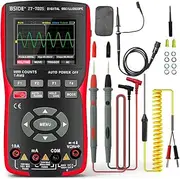 SHANGLIN 2in1 Digital Oscilloscope Multimeter 48MSa/s Sampling Rate 10 Bandwidth 9999 Counts True RMS 2.8inch IPS Color Display Multimetro with Voltage Current Resistance Capacitance Diode Frequency