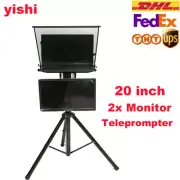 Yishi 20" inch Teleprompter For Computer Laptop DSLR Camera News Live Interview