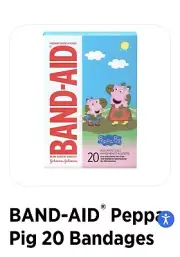 BAND-AID Bandages, Peppa Pig 3 Pack!
