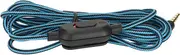 Fussbudget Gaming Headset Cable with Volume Control, Mute Switch 6.6ft Length Earphone Cord for Logitech G Pro G Pro X G433 G233 (Blue)