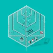 Creative Grids Hexagon Trim Tool Quilt Ruler