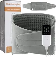 Heating Pad for Back Pain Relief Electric Heating Pad Wrap for Period Cramps Lower Back Neck Shoulders Pain Relief 6-Hour Auto Shut Off 12x24 Heated Pad + 20" Belt Adjustable 4 Timer 6 Heat Level