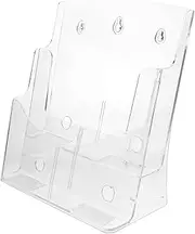 SECFOU Data Storage Box Display Upright Top Shelving Mural Wall Hanging File Organizer Magazine Office Desk Organiser Organizer for Office Gold Filing Drawer Organiser Proof Acrylic White