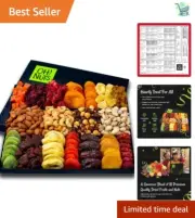 Exquisite 18-Variety Dried Fruits and Nuts Gift Basket - Kosher Holiday Delight