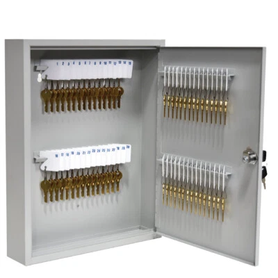 Fort Knox Key Holder Cabinet | 60-Key Cabinet | 60 Easy-To-Write-