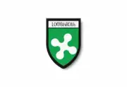 PATCH PATCHES EMBLEM IRON ON GLUE PRINT FLAG world crest italy lombardy
