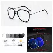 Men Multifocal Progressive Photochromic Alloy Vintage Reading Glass +1.0 ~+3.0