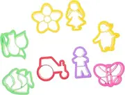 KONTONTY 8pcs Polymer Clay Mold Clay Cutter Kit Plastic Earring DIY Tools Clay Kit