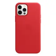 Apple Leather MagSafe Case (Suits iPhone 12/12 Pro) - Scarlett Red