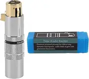 Inline Microphone Preamplifier Professional Mic Booster Preamplifier Low Noise Superior Sound Quality for Recording Studio Live Performance Streaming Video Electroplated Metal