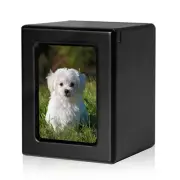 PCS Pet Urns for Dogs Ashes, Dog Photo Urn, Pet Cremation Box, Urns for Dog A...