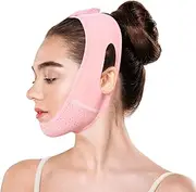Double Chin Lift V Line Mask, Reusable Face Slimming Strap for Women & Men, V-Shaped Chin Strap for Jawline Lifting, Double Chins Reducer for Sleeping, Anti-Sagging & Facial Contouring