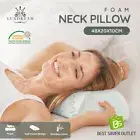 Half Moon Elevation Pillow Memory Foam Bed Pillow Cushion Cover Neck Leg Support