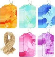 Koogel 135PCS Paper Gift Tags, Unique Hanging Tags with Strings 4x2inch Hanging
