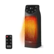 Black Decker Space Heater with Remote Oscillating Heater for Indoor Use