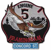 Framingham, MA Engine 5 Concord Street NEW Fire Patch !