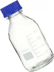 Alipis 1Pc Glass Chemical Reagent Bottle with Calibration Laboratory Sample Storage Graduation Stable Base Design Assorted Color for Precise Measurement and Easy Use
