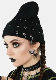 [The Grave Girls] Dead End Street Lace-Up Beanie
