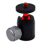 1/4" 3/8" Tripod Mini Ball Head for DSLR Camera Camcorder 360 Degree Swivel Assy