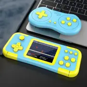 Handheld Games, Retro Games Console Built in 666 Classic Electronic Video Games Player with TV Output, Christmas Birthday Gift for Kids,Yellow and Blue