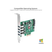 Siig JU-P40A11-S1 DP USB 3.0 4PORT PCIE HOST CARD