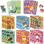 24 PCS Dog Make a face Stickers for Kids,Make Your Own Dog Mix and Match Sticker