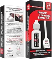 Sensor Cleaning Swab Kit - Aeroclipse Non-Flammable Optic Cleaning Solution (0.5oz/15ml) + Type-2 Sensor Swab Ultra 17mm (Pack of 6) - for APS-C CMOS and CCD Sensors - Dust & Oil Remover