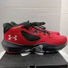 Under Armour UA Lockdown 6 Basketball Shoes Sneakers Size 11.5 Red 3025616 600