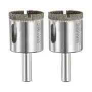 2pcs Diamond Drill Bit Hole Saw 1-1/8"(28mm) Tile Core Cutting Drilling Tool