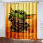 Baby Yoda Star Wars 3D Ready Made Curtain Kids Bedroom Decor 160cm Drop Curtain