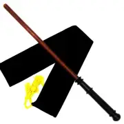14" Healers Hand Turned Almond Wood Magic Wand Witch Wizard Wicca w/ Free Bag