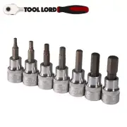 Sidchrome 7 Piece 3/8" Drive Imperial AF In-Hex Socket Set 1/8 - 3/8" SCMT13456