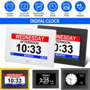 Dementia Digital Clock with Date and Day of Week,For Elderly Medication Reminder