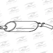 Redback Mufflers Bolt-On to suit 18Gts 78-85 RM - M3649