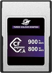 Dogfish 512GB CFexpress Type A Memory Card, Up to 900MB/s Read Speeds for Sony Alpha/FX Cameras 4K 8K Recording and High Speed Continuous Shooting