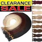 NANO RING Loop Beads Tip 100% Real Human Remy Hair Extensions Thick Micro Bonded