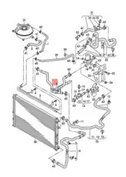 NEW AUDI Q7 4MB 4MG COOLANT HOSE 4M0145947F ORIGINAL