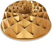 Nordic Ware USA Jubilee Cast Aluminium Bundt Pan, Gold, 24.5 x 24.5 x 9.5 cm