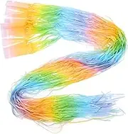 HOLIDYOYO Fringe Curtain Backdrop for Birthday Party Decoration Macaron Gradient Foil Streamer Eye Catching Tinsel Design Easy Setup Reusable Party Supplies for Bachelorette Celebrations