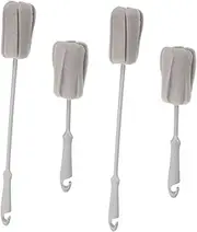 GANAZONO 4Pcs Sponge Bottle Brush Long Handle Cup Cleaner Brush for Bottles Durable Practical Design with Hanging Hook for Tea Stains Cleaning