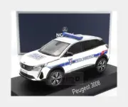 1:43 NOREV Peugeot 3008 Police Municipale 2023 White Blue NV473948 Model