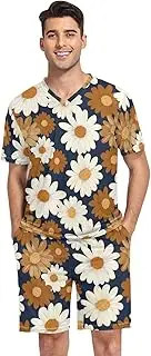 [GAIREG] Men's Pajama Sets Summer Short Sleeve Sleepwear with Pockets S-XXL