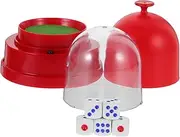 GLSTOY 1 Set Automatic Electric Dice Cup Set Portable Ktv Dice Holder with Dices for Fun Family Games Lightweight Design for Parties and Gatherings Easy to Store and Carry