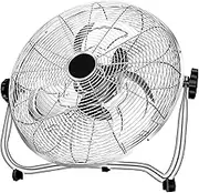 16/20 Inch Industrial Floor Fan,High Velocity Fan with 8-Speeds&Adjustable Tilting Head,Heavy Duty Metal Industrial Fan for Shop, Garage,Commercial, Residential, and Greenhouse (Size : 40cm (16in))